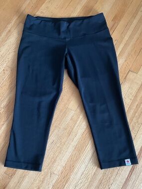 Columbia Black Capri/Cropped Legging with Wide Waistband Women SZ M